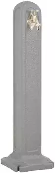 vidaXL Wasserzapfsäule hellgrau, Steinoptik (316183)
