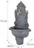 Relaxdays Wandbrunnen antik mit Wasserhahn, Aluguss, grau, XL (75x44x22cm)