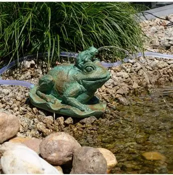 Esotec Wasserspeier Solar-Set Frosch Bruno & Pip mit Pumpe (101677)