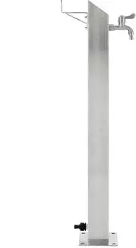 vidaXL Wassers&auml;ule quadratisch, Edelstahl, 95cm (45453)