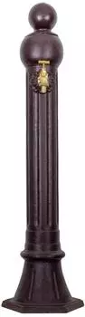 Aubaho Standbrunnen Aluminium braun Antik-Stil 97cm