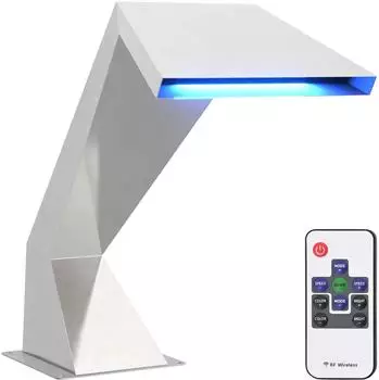 vidaXL Poolwasserfall mit RGB-LEDs, Edelstahl, 63,5x29x51cm, silber (42039236)
