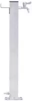 vidaXL Wassers&auml;ule f&uuml;r den Garten 100 cm Edelstahl Quadratisch