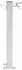 vidaXL Wassersäule für den Garten 100cm, Edelstahl, quadratisch (364499)