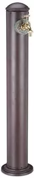Relaxdays Wasserzapfsäule Antik-Design, Aluminium, braun, 91cm, 3/4 Zoll (10028967)