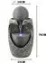 Köhko Steinquell Aura Gartenbrunnen Natursteinoptik mit LED (17004)