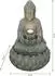 Dehner Yoga Gartenbrunnen, Polyresin, grau, warmweiße LED, solarfähig, 36,5x55x36,5cm