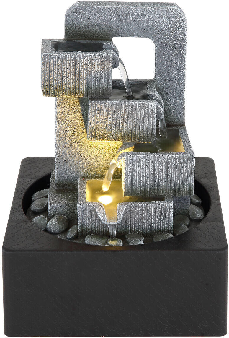 Globo FONTANA Brunnen LED Kunststoff anthrazit Test ab 41,50
