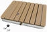 TEC Gartendusche eckig 70x55cm WPC