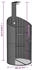 vidaXL Poly Rattan Dusche mit Lattenboden (schwarz)