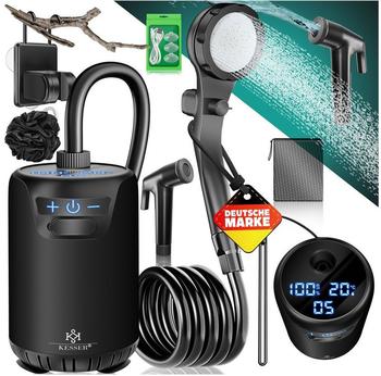 Kesser Campingdusche mit Pumpe Ohne Behälter schwarz