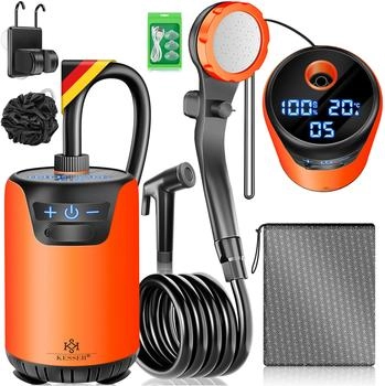 Kesser Campingdusche mit Pumpe Ohne Behälter orange