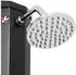 ECD Germany ML-Design Solardusche 35L 217cm Schwarz mit Fußdusche & Regenduschkopf (4064649012677)