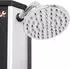 ECD Germany Solardusche Außendusche 35L 217cm eckig mit Fußdusche, Silber/Schwarz (390001881)