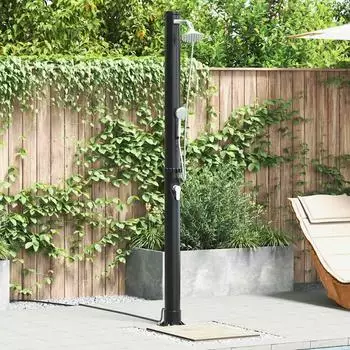 vidaXL Outdoor-Solardusche Schwarz 217cm PVC und Aluminium (42003413)