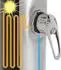 ML-Design Solardusche 35L, rund, 217,5cm, Regenduschkopf, silber-schwarz (4064649071742)