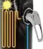 ML-Design Solardusche Gartendusche 20L rund 210cm mit Fußdusche, Schwarz (4064649071711)