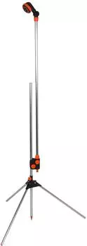 Bradas Black Line Gartendusche mit Stativ, Aluminium, 150-210cm (30008)