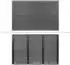 ML-Design Solardusche 20L, 210cm, rund, silber-schwarz, mit Bodenplatte (490006357)