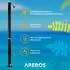 Arebos Solardusche 20L, 221cm, Thermometer & Fußdusche, schwarz