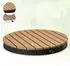 Blumfeldt Sumatra Breeze Round Gartendusche Alu, Teakholz-Griff, schwarz