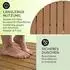 Blumfeldt Sumatra Breeze Round Gartendusche Alu, Teakholz-Griff, schwarz