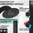LAWA Living and Lifestyle Gartendusche Edelstahl V2A mit Handbrause und Regendusche, Warm-/Kaltwasser (EG6BRS)
