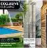 LAWA Living and Lifestyle Gartendusche V2A Edelstahl mit Handbrause, 2 Anschlüsse (EG3)