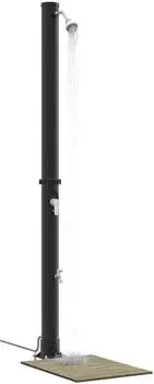 vidaXL Solardusche Au&szlig;en schwarz 217cm, PVC und Aluminium (42003408)