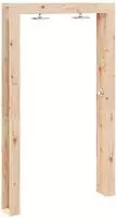 vidaXL Gartendusche 226 cm Massivholz Kiefer und Edelstahl Natur