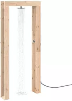 vidaXL Gartendusche 226cm Kiefernholz & Edelstahl (886336)