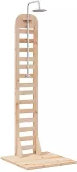 vidaXL Gartendusche 223cm Massivholz Kiefer & Edelstahl (886328)