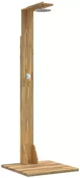 vidaXL Gartendusche 219cm Akazienholz & Edelstahl, weiß (903117)