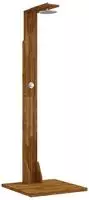 vidaXL Gartendusche 219 cm Massives Akazienholz und Edelstahl Natur