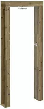 vidaXL Gartendusche 226cm, impr&auml;gniertes Kiefernholz und Edelstahl (886339)