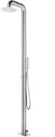 vidaXL Gartendusche 225 cm Edelstahl