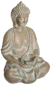 Atmosphera Statuette Buddha sitzend 39 cm beige