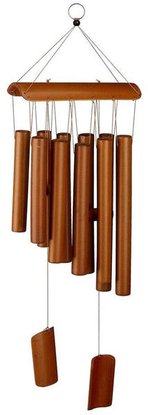 Relaxdays Wind Chime Bamboo 58.5 x 18.5 cm brown
