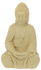 Relaxdays Buddha Figur sitzend Polyresin sand (10025660_778_DE)