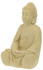 Relaxdays Buddha Figur sitzend Polyresin sand (10025660_778_DE)