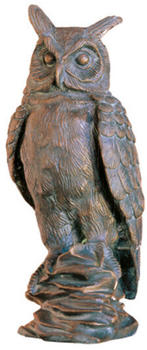Rottenecker Bronze-Eule 13x15x37cm