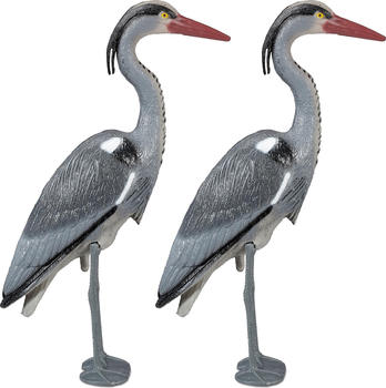 Relaxdays 2x Reiher Figur (10041395)