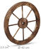 Relaxdays Wagenrad aus Holz (10037618)