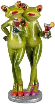 Formano lustige Frösche Beste Freundin mit Cocktail 19 cm grün