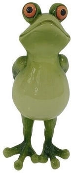 F&D Dekofigur Frosch stehend 25 x 12,5 cm grün