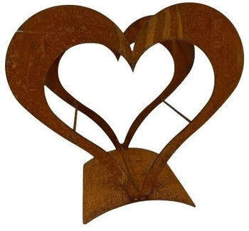 F&D Holzhalter Herz 43 x 44 x 25 cm