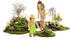 Lechuza Dekofigur Playmobil Gärtnerin Hase 62,5 cm