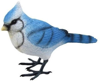 F&D Vogel 10,5 x 13 cm blau weiß