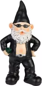 Brubaker Cooler Biker mit Sonnenbrille 24 cm schwarz (88154)