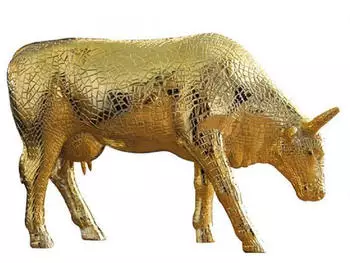 Cowparade Mira Moo Gold Tierfigur, Large (46468)
